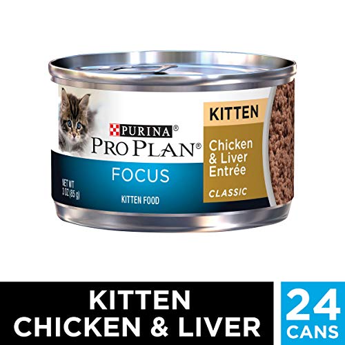 Product Cover Purina Pro Plan Pate Wet Kitten Food, FOCUS Chicken & Liver Entree - (24) 3 oz. Pull-Top Cans