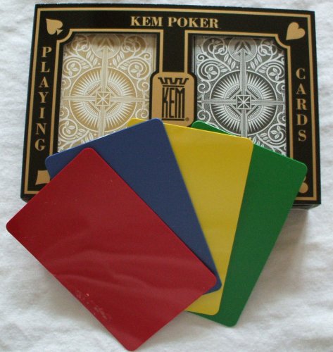 Product Cover 2 Free Cut Cards + KEM Arrow Black Gold Playing Cards Poker Size Jumbo Index