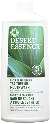 Product Cover DESERT ESSENCE MOUTHWASH,Tea Tree,Refill, 16 FZ(Pack of 3)