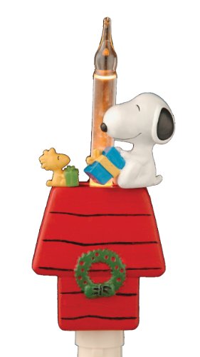 Product Cover Peanuts Snoopy and Woodstock Sitting on Doghouse Holiday Night Light (166734)
