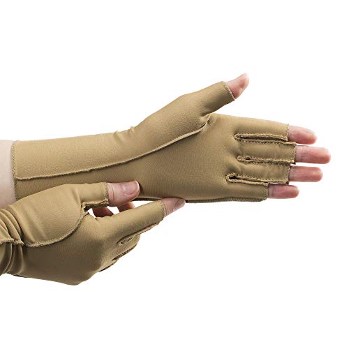 Product Cover Isotoner Therapeutic Gloves, Open Finger, Small