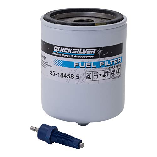 Product Cover Quicksilver 18458Q4 Water Separating Fuel Filter Kit with Blue Water Warning Sensor