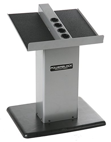 Product Cover POWERBLOCK Personal Trainer Stand Silver Large Column Stand (Silver)