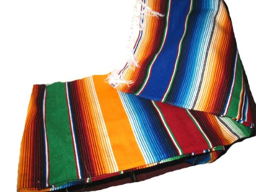 Product Cover Large Authentic Mexican Blankets Colorful Serape Blankets Assorted