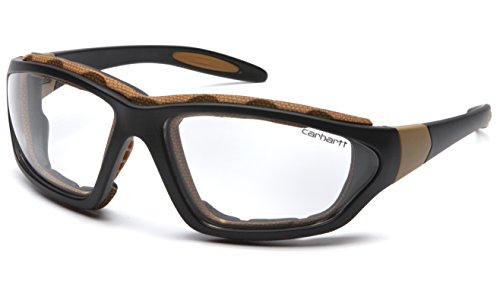 Product Cover Carhartt Carthage Safety Eyewear with Vented Foam Carriage, Clear Anti-fog Lens