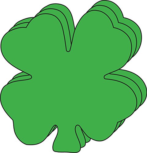 Product Cover SHAPES ETC. Four Leaf Clover Large Single Color Creative Cut-Outs, 5.5