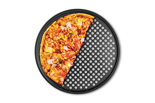 Product Cover Fox Run 4491 Pizza Crisper Pan, Carbon Steel, Non-Stick