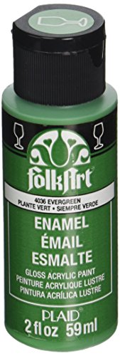 Product Cover FolkArt Enamel Glass & Ceramic Paint in Assorted Colors (2 oz), 4036, Evergreen