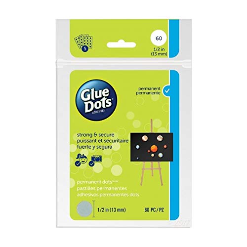 Product Cover Glue Dots Gdof111Perm Sheet 60Ct Permanent Acid Free, Multicolor