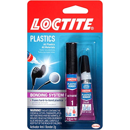 Product Cover Loctite Super Glue Plastics Bonding System with Activator 2-Gram (681925)