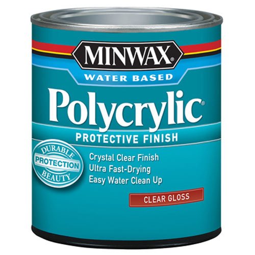 Product Cover Minwax 65555444 Polycrylic Protective Finish Water Based, quart, Gloss