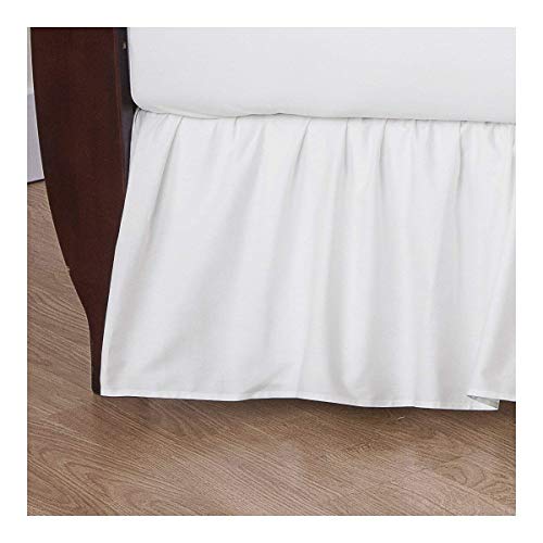Product Cover American Baby Company 100% Natural Cotton Percale Ruffled Crib Skirt, White, Soft Breathable, for Boys and Girls