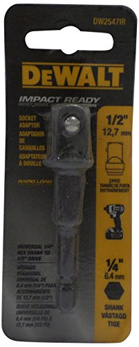 Product Cover DEWALT DW2547Ir 1/4-Inch Hex Shank To 1/2-Inch IMPACT READY Socket Adaptor