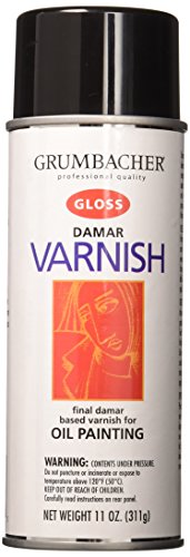 Product Cover Grumbacher Damar Final Gloss Varnish Spray for Oil Paintings, 11 oz. Can, #545