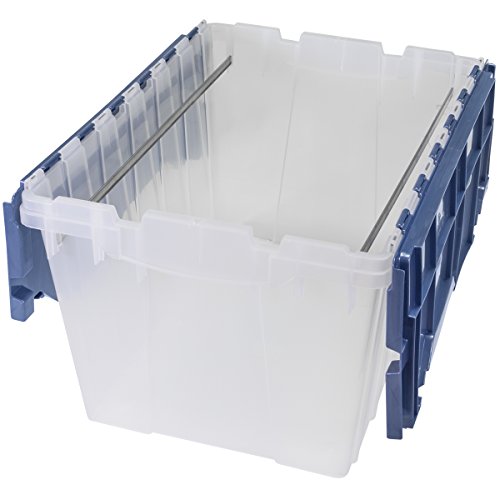 Product Cover Akro-Mils 66486 FILEB 12-Gallon Plastic Storage Hanging File Box with Attached Lid, 21-1/2-Inch by 15-Inch by 12-1/2-Inch, Semi-Clear, Pack of 1