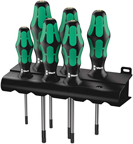 Product Cover Wera 05028059001 Kraftform Plus 367/6 HF Torx HF Screwdriver Set and Rack, Lasertip, With Holding Function, 6-Piece