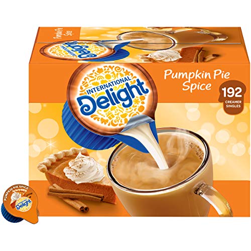 Product Cover International Delight, Pumpkin Pie Spice, Single Serve Coffee Creamer, Pack of 192, Shelf Stable Non-Dairy Flavored Coffee Creamer, Great for Home Use, Offices, Parties or Group Events