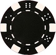 Product Cover DA VINCI 50 Clay Composite Dice Striped 11.5-Gram Poker Chips (Black)
