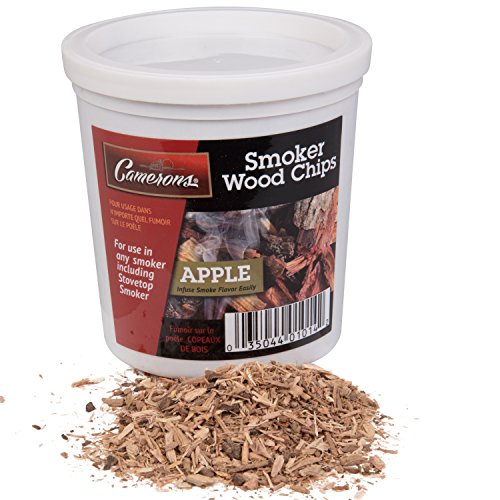 Product Cover Camerons Smoking Chips- Kiln Dried, 100 Percent Natural Extra Fine Wood Smoker Sawdust Shavings (Apple, 1 Pint)