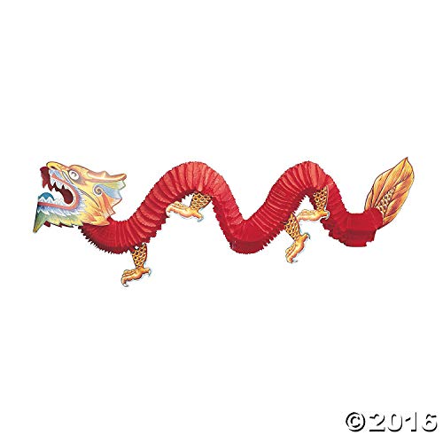 Product Cover Fun Express Chinese Paper Dragon Decoration - 1 Piece