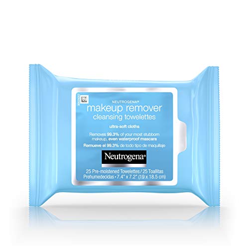 Product Cover Neutrogena Makeup Remover Cleansing Towelettes, Daily Face Wipes to Remove Dirt, Oil, Makeup & Waterproof Mascara, 25 ct.