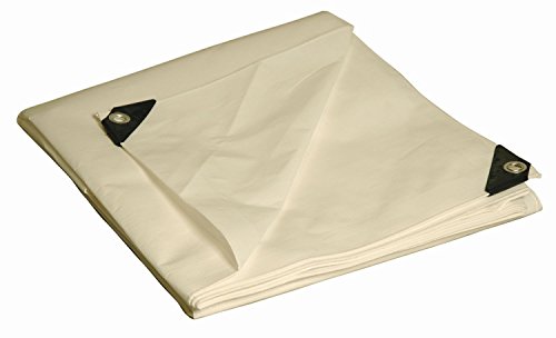 Product Cover 10x20 Multi-Purpose White Heavy Duty DRY TOP Poly Tarp (10'x20')