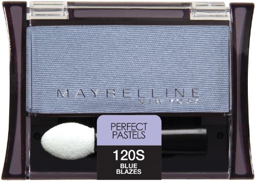Product Cover Maybelline New York Expert Wear Eyeshadow Singles, 120 Blue Blazes Shimmer, 0.09 Ounce