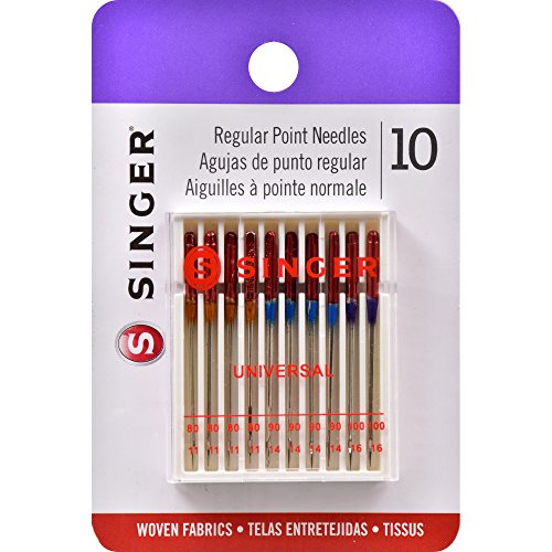 Product Cover SINGER 4790 Universal Regular Point Sewing Machine Needle, Assorted Sizes, 10-Count