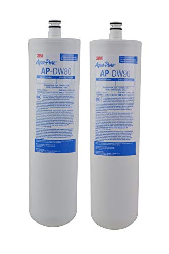 Product Cover 3M Aqua-Pure Under Sink Replacement Water Filter AP-DW80/90, For Aqua-Pure AP-DWS1000, Reduces Particulate, Chlorine Taste and Odor, Lead, Cysts, VOCs, MTBE