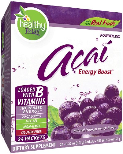 Product Cover To Go Brands Acai Energy, Tropical Punch Flavor, 24-Count Boxes