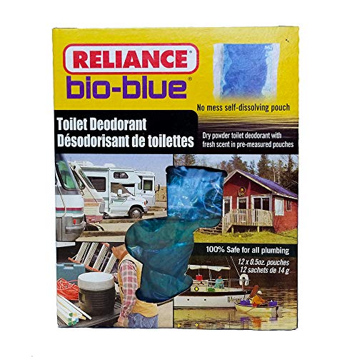 Product Cover Reliance Products Bio-Blue Toilet Deodorant Chemicals (12-Pack)
