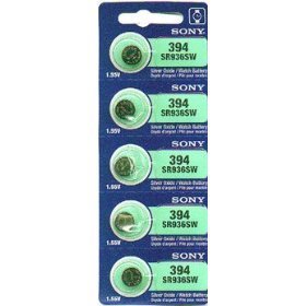 Product Cover Sony Silver Oxide 1.55V Batteries Size SR936sW (394) (Pack of 5)