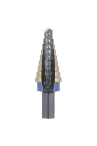 Product Cover Irwin Industrial Tools 10233CB Unibit 1/16-Inch 9-Steps Cobalt Step Drill Bit