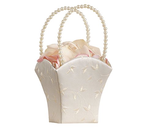Product Cover Lillian Rose Elegant Ivory Wedding Flower Girl Basket