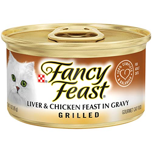 Product Cover Purina Fancy Feast Gravy Wet Cat Food, Grilled Liver & Chicken Feast - (24) 3 oz. Cans