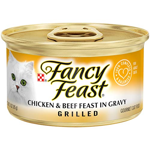Product Cover Purina Fancy Feast Gravy Wet Cat Food, Grilled Chicken & Beef Feast - (24) 3 oz. Cans