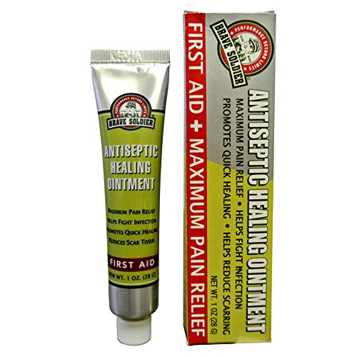 Product Cover Brave Soldier Antiseptic Quick Healing Ointment with Tea Tree Oil,1 Ounce, Quick First AID with Botanical Blend for Natural Healing