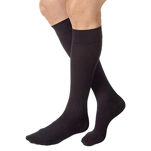 Product Cover JOBST Relief Knee High 15-20 mmHg Compression Stockings, Closed Toe, Small, Black