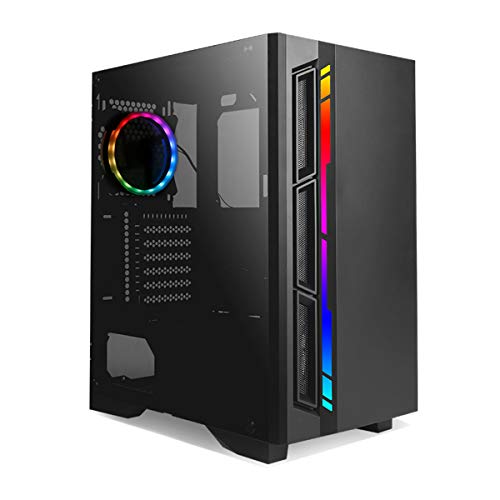 Product Cover Antec NX400 NX Series, Mid-Tower ATX Gaming Case, Tempered Glass Side Panel, LED Strip Front Panel, 360 mm Radiator Support, 1 x 120 mm ARGB Fan Included
