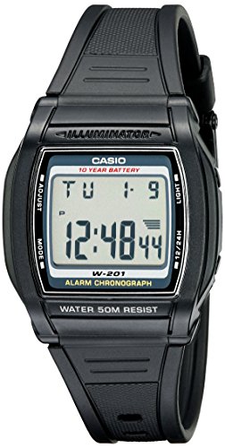 Product Cover Casio Men's W201-1AV Chronograph Water Resistant Watch