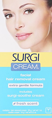 Product Cover Surgi-cream Hair Remover Extra Gentle Formula For Face, 1-Ounce Tubes (Pack of 3)
