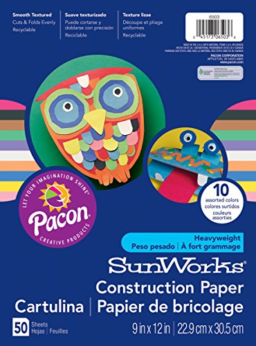 Product Cover SunWorks Construction Paper, 10 Assorted Colors,  9