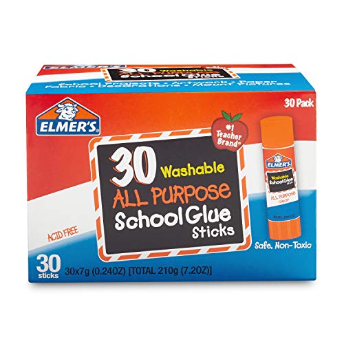 Product Cover Elmer's All Purpose School Glue Sticks, Washable, 7 Gram, 30 Count