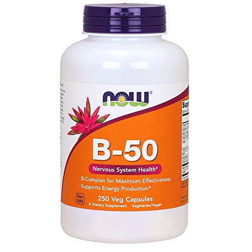 Product Cover Now Supplements, Vitamin B-50 mg, Energy Production*, Nervous System Health*, 250 Veg Capsules