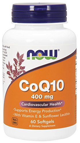Product Cover NOW Supplements, CoQ10 400 mg, Pharmaceutical Grade, All-Trans Form produced by Fermentation, 60 Softgels