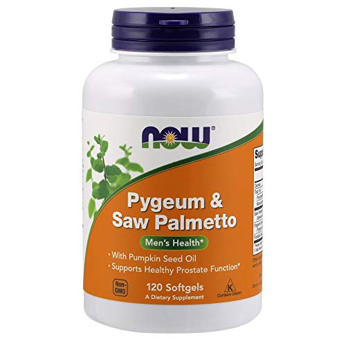Product Cover NOW Supplements, Pygeum & Saw Palmetto with Pumpkin Seed Oil, Men's Health*, 60 Softgels