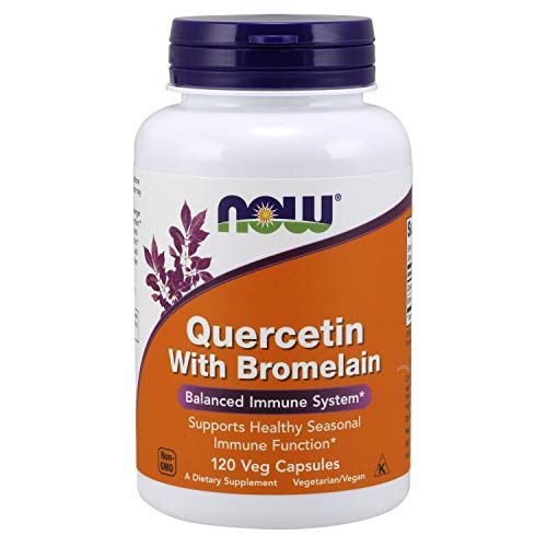 Product Cover NOW Supplements, Quercetin with Bromelain, Balanced Immune System*, 120 Veg Capsules