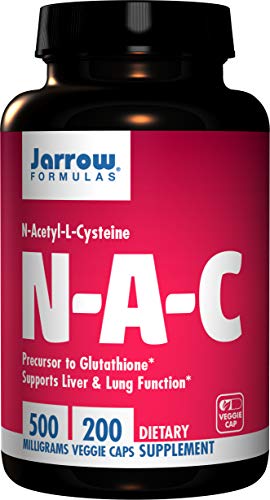 Product Cover Jarrow Formulas N-A-C (N-Acetyl-L-Cysteine), Supports Liver & Lung Function, 500 mg, 200 Caps