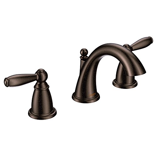 Product Cover Moen T6620ORB Brantford Two-Handle 8 in. Widespread Bathroom Faucet Trim Kit, Valve Required, Oil-Rubbed Bronze