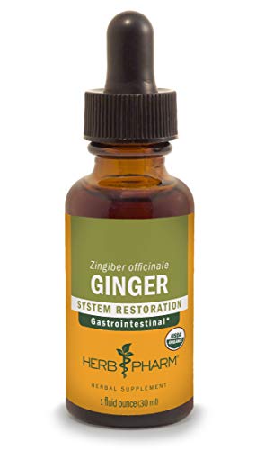 Product Cover Herb Pharm Certified Organic Ginger Liquid Extract for Digestive Support - 1 Ounce